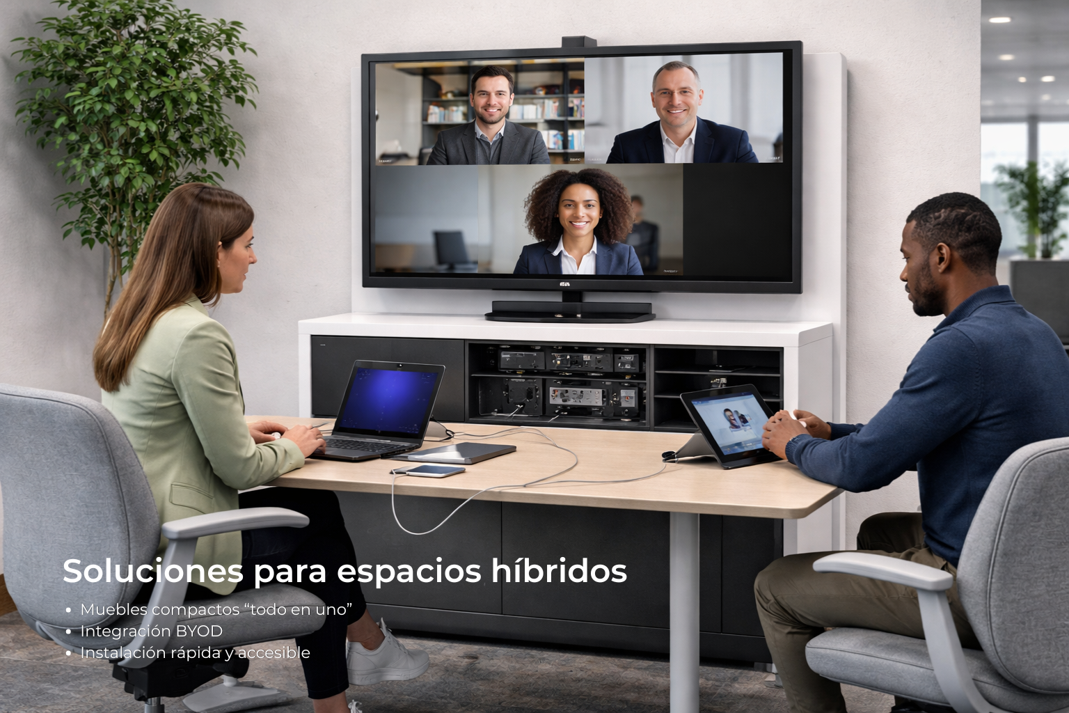 Soluciones para espacios híbridos